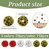 150Pcs 3 Colors Rhinestone Pave Disco Ball Beads RB-UN0001-17B-4
