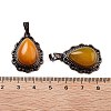 Natural White Jade Teardrop Pendants G-K363-01R-24-3