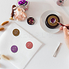 Brass Wax Seal Stamp with Handle AJEW-WH0184-0676-4