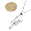 Brass Pouch Necklace Making for Gemstone Nugget NJEW-JN04369-01-3