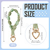 Cotton Braided Flower Pendant Decorations AJEW-TAC0030-032G-02-3