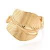 Adjustable Ion Plating(IP) 304 Stainless Steel Cuff Rings for Women RJEW-N052-03G-2