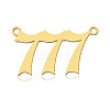 Ion Plating(IP) 201 Stainless Steel Pendants STAS-N090-LA866-7LG-2