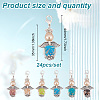 Lampwork & Glass Pendant Decoratons HJEW-GO00027-2