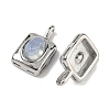 Opalite Rectangle with Oval Charms STAS-L022-516P-06-2