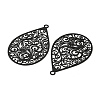 Spray Printed 430 Stainless Steel Pendants STAS-P359-01F-2