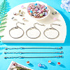 DIY European Bracelete Making Kits DIY-TA0012-17P-6