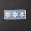 Christmas Theme DIY Snowflake Pendant Silicone Molds DIY-F114-33-4
