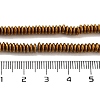 Electroplated Synthetic Non-magnetic Hematite Beads Strands G-P545-A01-01H-4