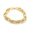 Ion Plating(IP) 304 Stainless Steel Rope Chain Bracelets LS-BJEW-D030-09G-1