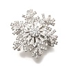 Snowflake Rotatable Brooches for Women JEWB-B023-01P-2