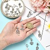 15Pcs 15 Styles Tibetan Style Alloy European Dangle Charms FIND-YW0005-57-4