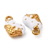 304 Stainless Steel Enamel Charms STAS-Q363-12D-G-2
