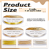 3 Rolls 3 Colors Round Copper Wire CWIR-LP0001-06A-2