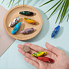 8Pcs 8 Colors Handmade Gold Sand Lampwork Beads Strands LAMP-TA0002-26-6
