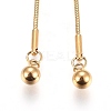 Adjustable 304 Stainless Steel Lariat Necklaces NJEW-Z005-12G-1