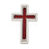 Cross Alloy Black Enamel Pins Brooches LS-JEWB-M049-01P-1