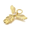 Brass Micro Pave Cubic Zirconia Pendants KK-S523-05G-2