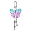 Acrylic Butterfly Pendant Decorations HJEW-JM01779-4