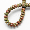 Natural Unakite Stone Beads Strands G-S105-8mm-11-2