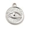 Non-Tarnish 304 Stainless Steel Pendants STAS-E176-15P-1