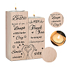 Wood Candle Holder AJEW-WH0268-002-3