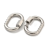Non-Tarnish 304 Stainless Steel Screw Carabiner Lock Charms LS-STAS-C092-08P-2
