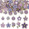 40Pcs 10 Style Alloy Enamel Pendants ENAM-CJ0005-70-1
