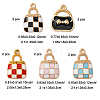 10Pcs 5 Styles Alloy Enamel Pendants ENAM-FP0002-38-6