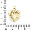 Brass Micro Pave Cubic Zirconia Pendants KK-M314-09G-01-3