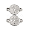 Tarnish Resistant 304 Stainless Steel Connector Charms STAS-B032-40P-2