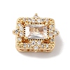 Brass with Clear Cubic Zirconia Beads KK-G503-07G-1