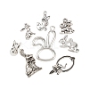 40Pcs 8 Style Tibetan Style Alloy Pendants TIBE-FP0001-16-2