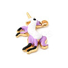 304 Stainless Steel Enamel Pendants STAS-P431-20G-2
