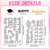 Graduation Theme Carbon Steel Cutting Dies Stencils DIY-WH0309-1762-2