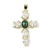 Natural Mixed Gemstone Pendants G-P585-04G-2