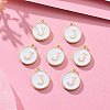 Golden Plated Alloy Charms X-ENAM-S118-01J-5