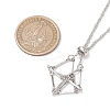 3Pcs 3 Styles 304 Stainless Steel Cuboid Link Chain Macrame Pouch Empty Stone Holder Necklace Making NJEW-JN05197-3