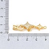 Brass Micro Pave Clear Cubic Zirconia Fold Oval Clasp KK-CBABC34-10G-3