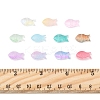 50Pcs Transparent Spray Painted Glass Beads GLAA-FS0002-06G-5