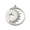 Non-Tarnish 304 Stainless Steel Pendants STAS-E152-02P-2