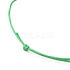 10Pcs 10 Color Alloy Heart Beaded Cord Bracelets Set BJEW-JB08182-3