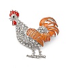 Zinc Alloy Crystal Rhinestone Enamel Brooch LS-JEWB-U010-02P-02-1