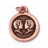 Brass Pendants KK-I668-01ARG-02-1