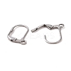 Tarnish Resistant 304 Stainless Steel Leverback Earring Findings STAS-E007-6-01-2