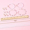 Plastic Imitation Pearl & Shell Pearl Earrings SJEW-FS0001-02-11