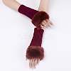 Polyacrylonitrile Fiber Yarn Knitting Fingerless Gloves COHT-PW0001-15D-4