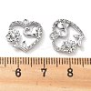 Brass Micro Pave Clear Cubic Zirconia Pendants KK-M102-34P-3