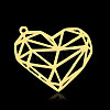 Ion Plating(IP) 201 Stainless Steel Pendants STAS-N090-LA872-2-1