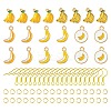 DIY Banana Dangle Earrings DIY-FS0006-04-1